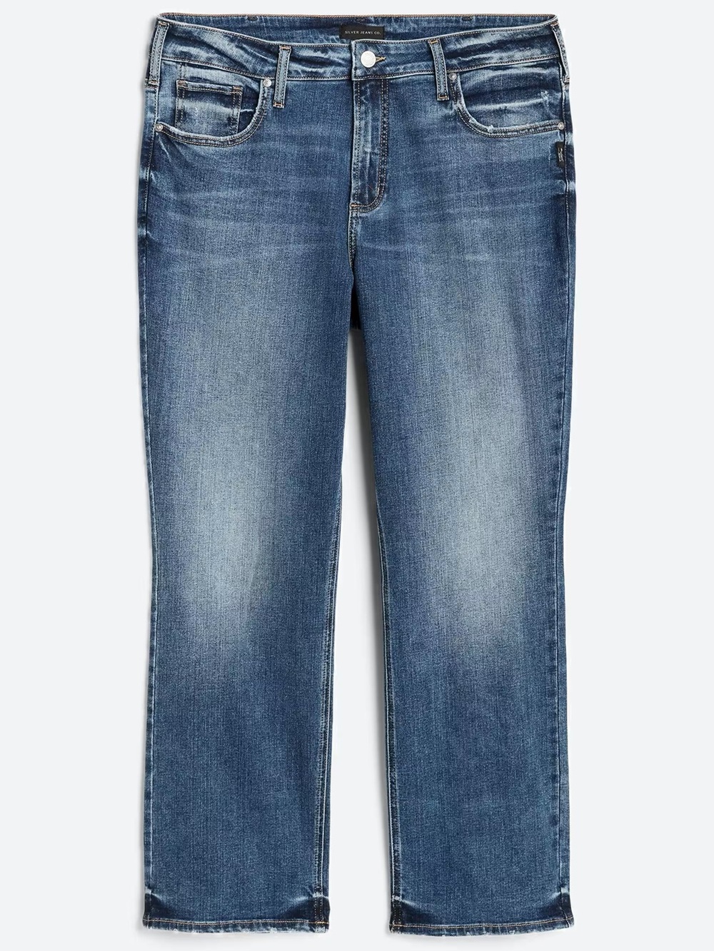 Silver Jeans Women's Avery Slim Boot Cut Blue Denim Jeans
